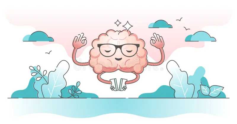 Stylized illustration of a calm consulting space